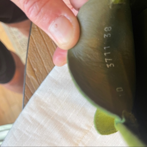 Sold ;Gorgeous Prada chartreuse suede driving shoes. 
Never worn. Size 38. - Picture 4 of 8